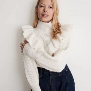 Cable Winslow Mockneck Pullover Sweater NWT